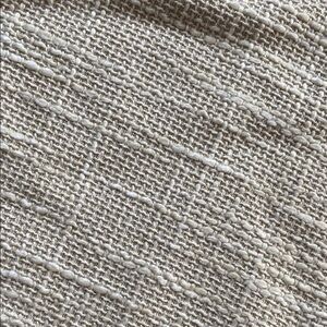 Max Studio Cream and Blue Textured Fabric Pillow Cover